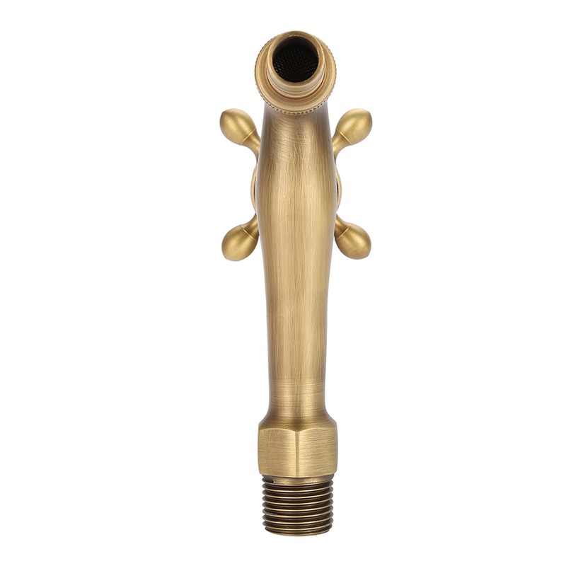 Vintage Solid Brass Single Handle Faucet for Washing Machine Wall