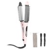 2‑in‑1 Hair Straightener Flat Iron Hot Round Brush Hair Straightening