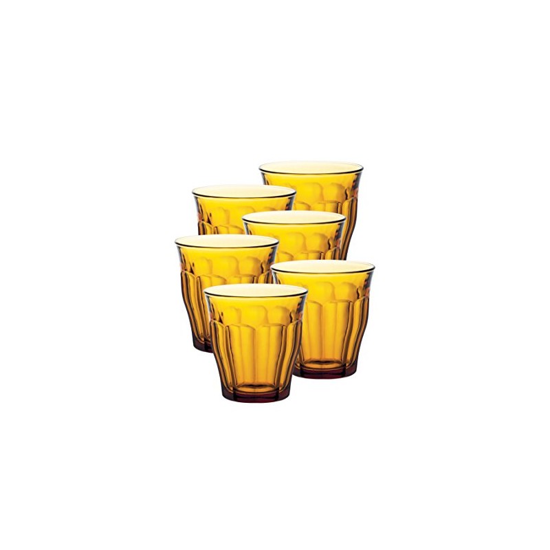 Duralex Set of 6 Picardie Tumblers, Clear, 10.5-Oz.