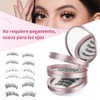 Kit de Pestañas Postizas Magnéticas,con Aplicador sin Pegamento y estuche