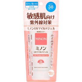 Minon UV Mild Gel Body, 2.5 oz (70 g) MINON(ミノン) UVマイルドジェル 本体 70g , Sunscreen, UV Care, Sensitive Skin, SPF38 PA+++, UV Absorber Free, Fragrance-free, Coloring, Weakly Acid, Paraben Free, Alcohol Free