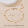 VSNPO 14K Gold Anklets for Women Gold Ankle Bracelets for