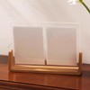 Rustic Wooden Photo Frames, 2 Pack, Beech Wood Base, Acrylic