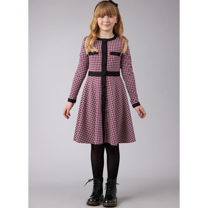McCall's Easy Girls' Knit Dresses Sewing Pattern Kit, Design Code