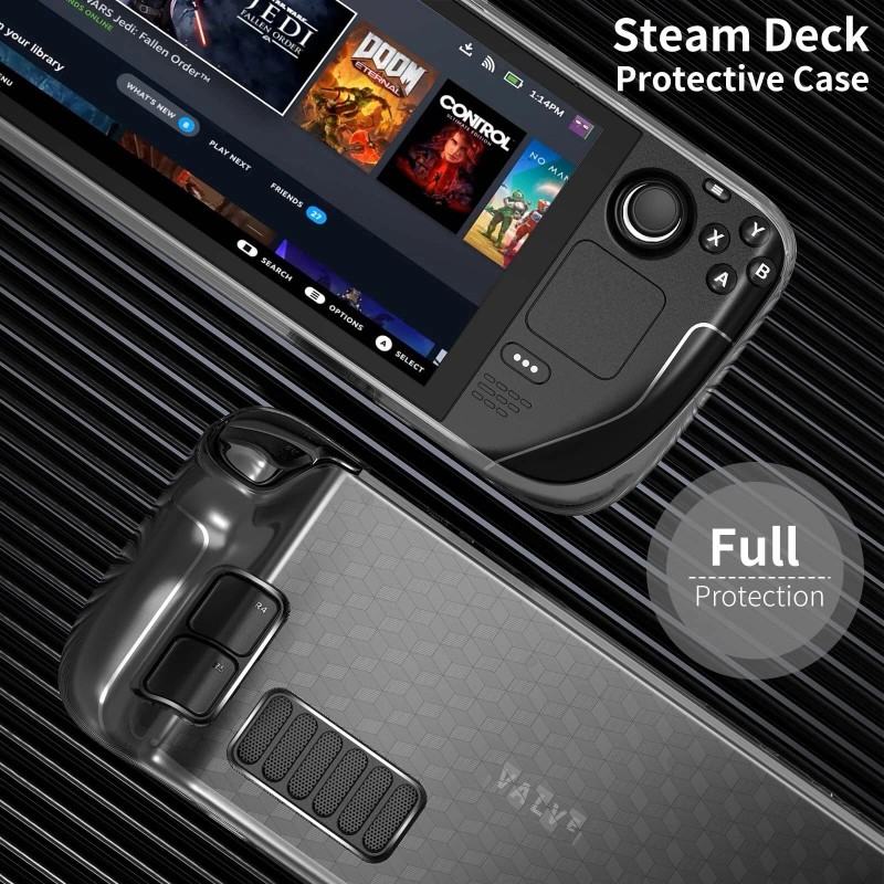 HEYSTOP Protective Case for Steam Deck, TPU Soft Cover Protector