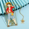 One Pieces Anime Luffy Shanks Uta Book Mark - Brass