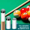 12Pcs Pool Snooker Cue Tips Replacement Kit, Screw On Billiard