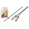 Home Theater HT 90-150 Cinchkabel (3,5mm Stereo-Stecker auf 2x Cinch-Stecker)