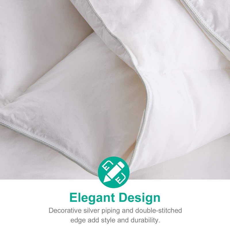 APSMILE All Season Down Feather Fibers Comforter Super King Size