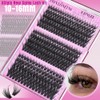 TNFVLONEINS Lash Clusters Wispy Eyelash Clusters Spiky Individual Lashes Clusters