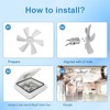 6 inches RV Vent Fan Blade Replacement 1PCS with 12V