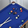Soozier 55" Portable Folding Billiards Table Game Pool Table for