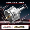 REKCKRUL 2-1/8" (54mm) TCT Carbide Hole Saw Kit for Metal