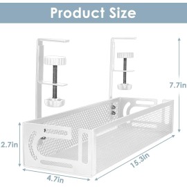 Under Desk Cable Management Tray, Cable Management Under Desk No Drill, Wire Man