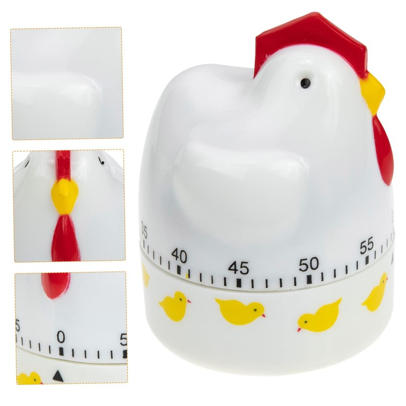 MAGICLULU Creative Chicken Mechanical Timer Cartoon Kitchen Timer for Cooking