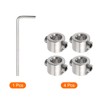 sourcing map 4pcs 6mm Drill Stop Collar Set Depth Stop,