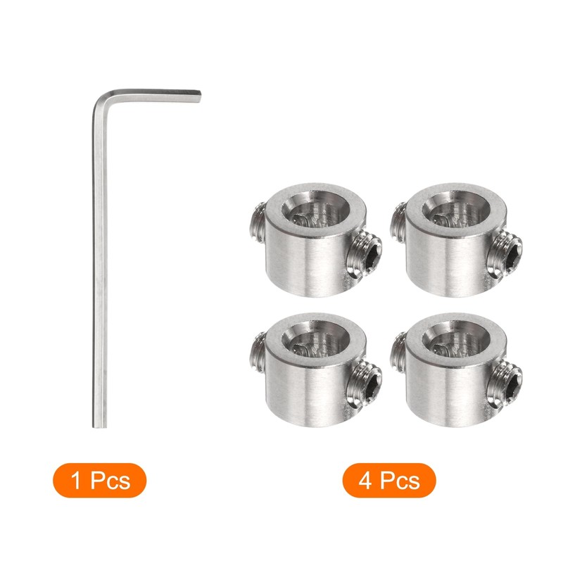 sourcing map 4pcs 6mm Drill Stop Collar Set Depth Stop,
