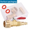 RV Winterize Blowout Adapter Kit - 1/4" Male Quick Connect