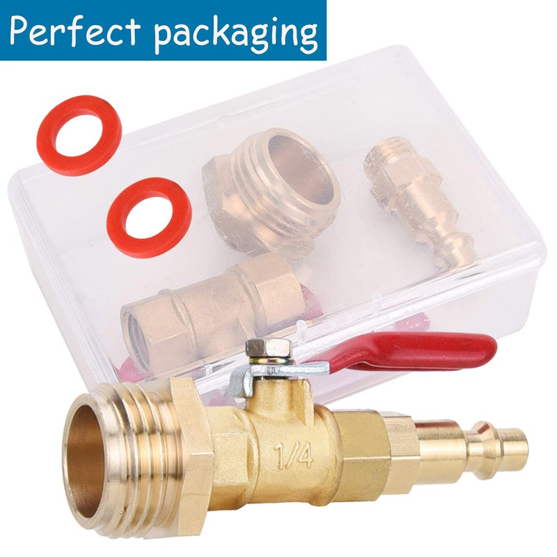 RV Winterize Blowout Adapter Kit - 1/4" Male Quick Connect
