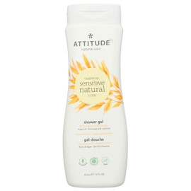 Attitude Oatmeal Sensitive Natural Care Shower Gel Moisturize & Revitalize Argan Oil 16 oz Pack of 1