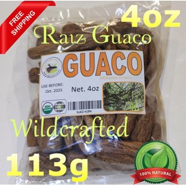 Mexican Herbs and Roots Guaco,Palo Guaco, Raiz de guaco, mikania guaco, Huaco, bejuco guaco 4oz/113g