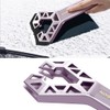 Riloer Compact Snow Removal Tool with Brush Blue-For SUV, Flexible
