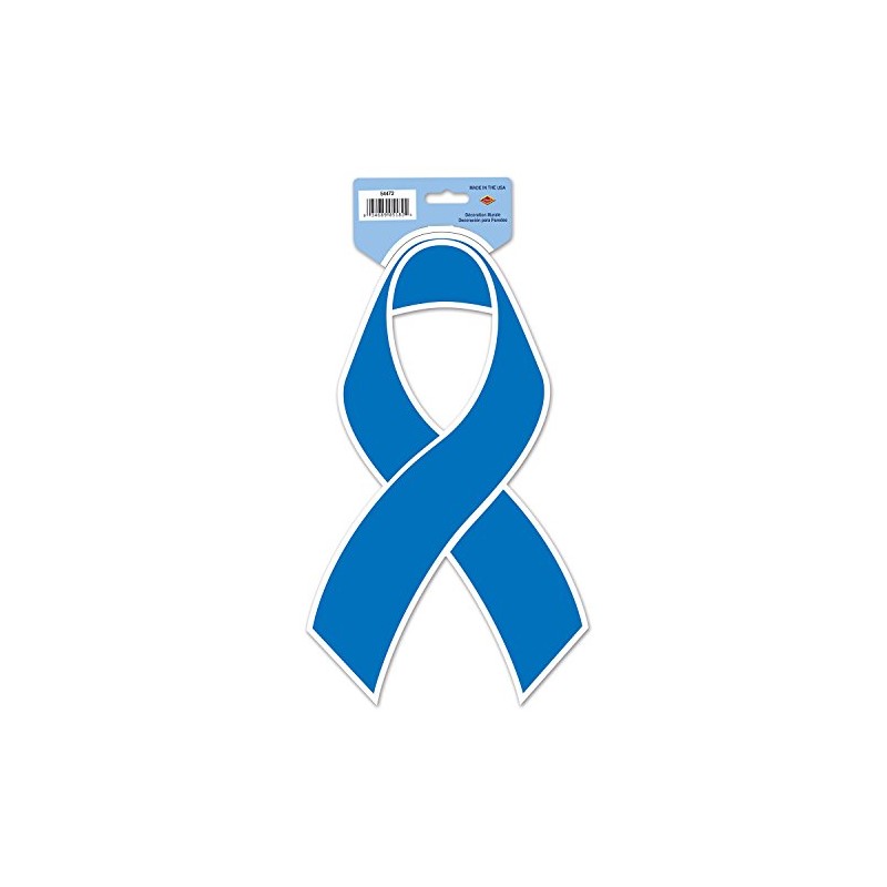 Beistle Ribbon Cutout in Blue/White, Elegant Party Decoration for Themed