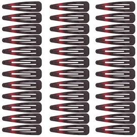 Zac's Alter Ego Set of 36 Large 7cm Metal Sleepy Clips/Snap Hair Clips - Variety of Colours