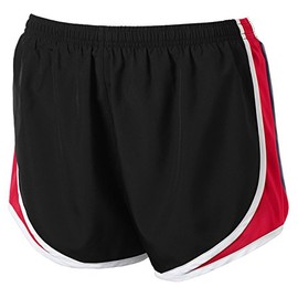 Joe's USA Ladies Moisture-Wicking Track & Field Running Shorts-S-Red