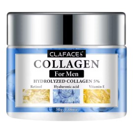 Crema Facial De Hombre Con Colágeno Antiarrugas Reafirmante Todo Tipo De Piel Día/noche