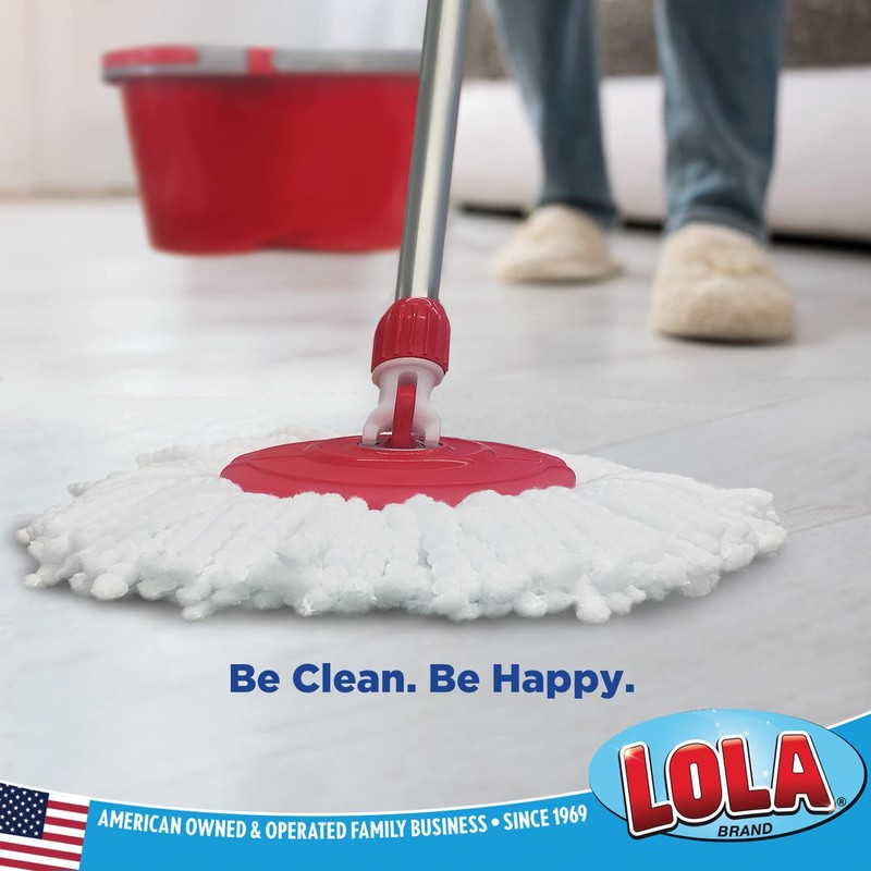 LOLA Revolution Spin Mop & Bucket System, 2 Pack, Braided
