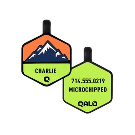 QALO Custom Silicone Dog ID Tags - Show Off Your Dogs Personality - 12 Silent Unique Designs