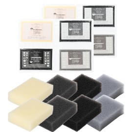 Sunsun Sponges, Set of 8 (2 Sets of 4) Kitchen Sponges, Dishwashing, Dish Sponges, Amazing Draining & Foaming Sponges, Durable and Long Lasting Kitchen Utensils (Monotone)