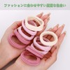 柔らかいコットン素材のヘアゴム 10本セット 可愛いパステルカラー 伸縮性良好 髪に優しい 痕跡がつきにくい 日常使用に最適 滑り止め 様々な髪質に対応 (ピンク系)