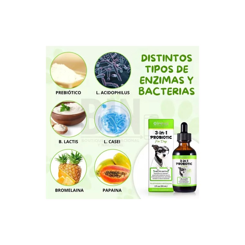 Suplemento Alimenticio Perro Probióticos Enzimas Digestivas