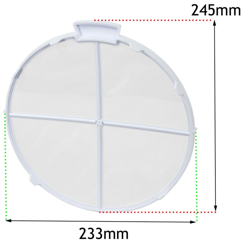 SPARES2GO Lint Screen Fluff Filter Compatible with Creda Tumble Dryer
