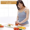 Duscdesp Double Sided Chopping Board,Stainless Steel Chopping Board Plastic Chopping