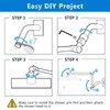 PDPBath Brass 16 Inch Shower Head Extension Arm, Upgrade Flexible