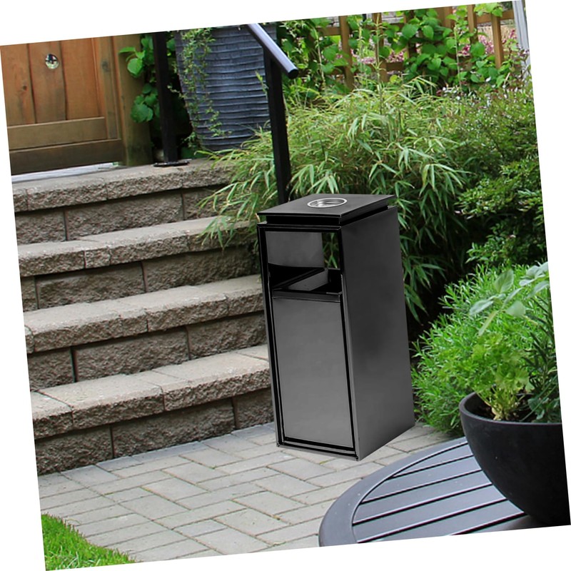KICHOUSE Trash Can Ashtray Trash Cans Container Garbage Bin Ashtrays