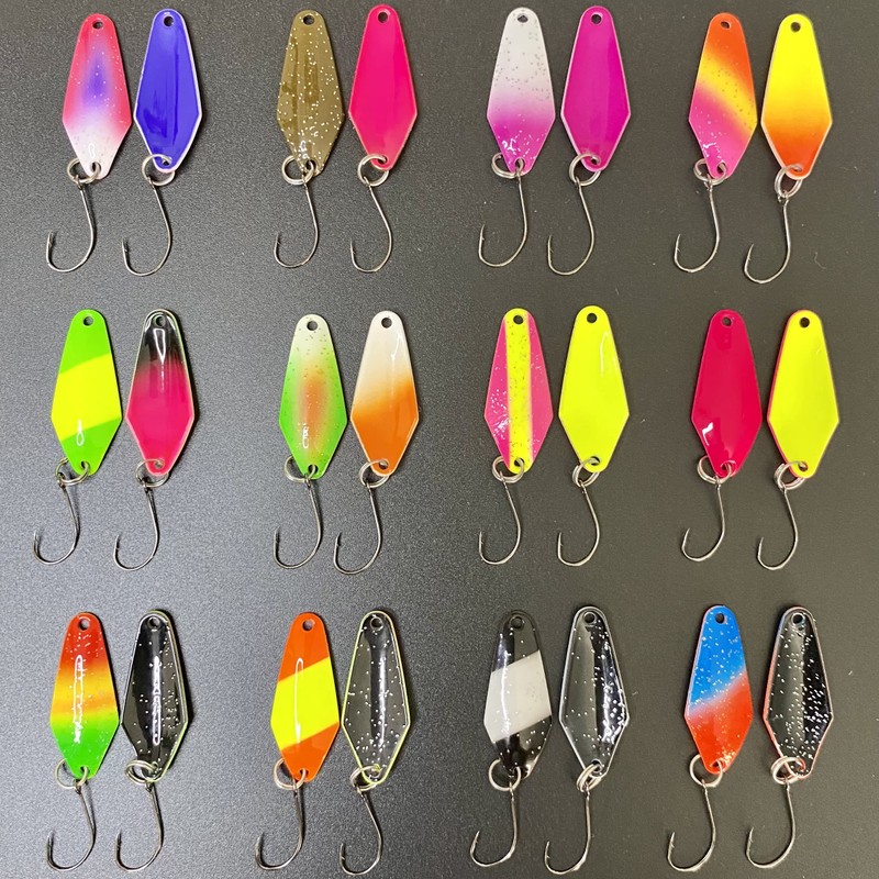 Psarás Dragon trout spoon set box, 12 pieces, 2.3 g,