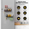 Magnetic Spice Rack Refrigerator Magnetic Shelf Fridge Organizer Space Saver