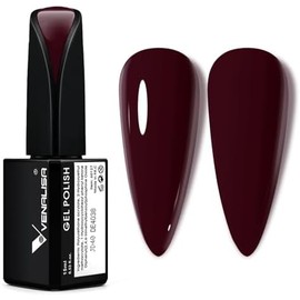 V VENALISA- VENALISA 15 ml Esmalte de uñas en gel rojo oscuro, Esmalte de uñas en gel rojo cereza intenso Color Soak Off UV LED