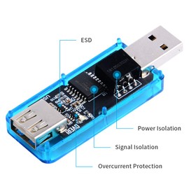 GeeekPi USB Isolator Module ADUM3160 USB Digital Isolation USB-USB Voltage Isolator Board Protection (5KV ESD MAX) with OC Protection