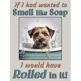 Border Terrier pet dog funny flexible fridge magnet Christmas stocking filler gift