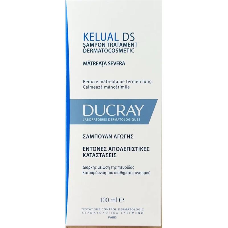Kelual Ds Shampoo Auxiliar Tratante Anticaspa 100 Ml Ducray
