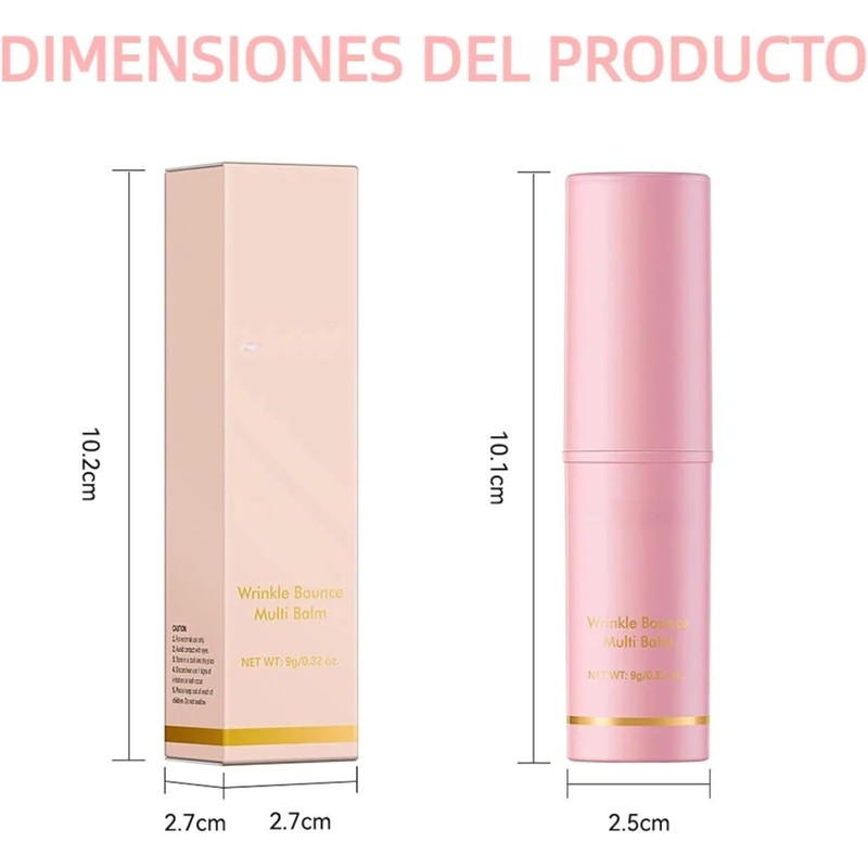 Barra de Bálsamo Antiarrugas Rostro, Cuello, Ojos, 2 Unidades