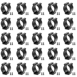EXTCCT Billiards Pool Cue Clips With Screws: 30 Pieces Snooker Cue Holder Clips Pool Cue Clamps with Screws for Pool Cues Rack Storage Fishing Pole Rod Holder Clips