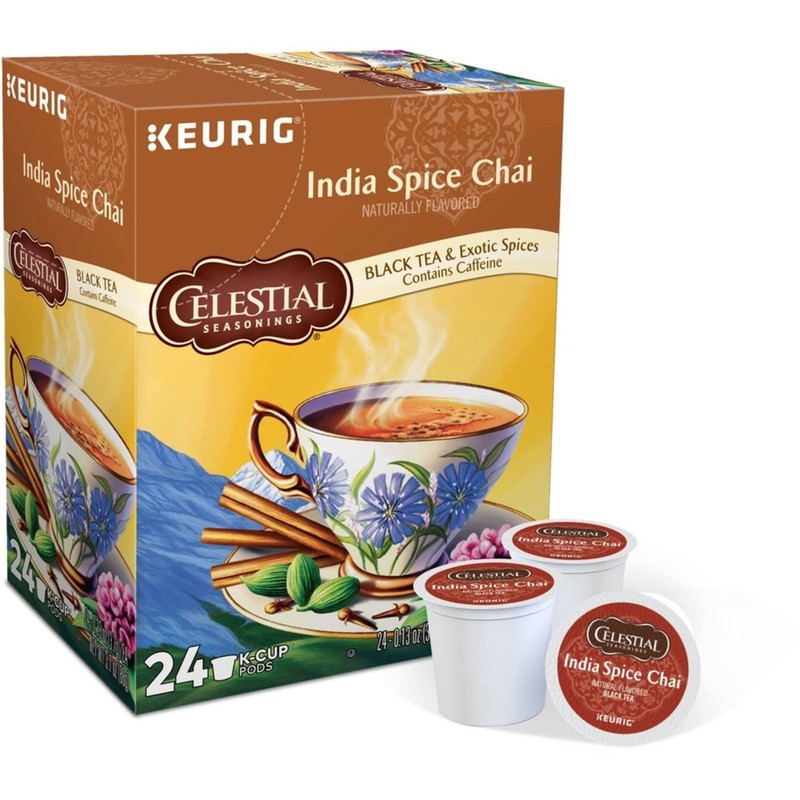 Celestial Seasonings® Single-Serve K-Cup® Pods, Original India Spice Chai Tea,