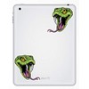 2 x 10cm Snake Vinyl Stickers - Green Viper Wild