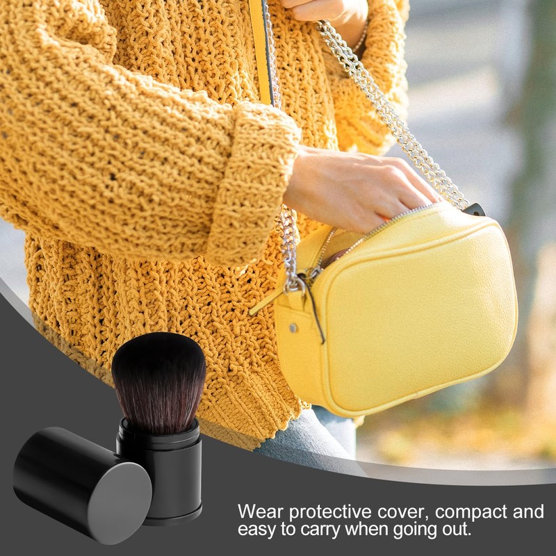 Thyonta Retractable Convenient Large Loose Powder Brush Soft and Fluffy